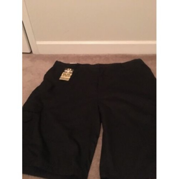 Blac Lacquer Men's Big & Tall Black Cargo Shorts Knee Length Casual Size 50